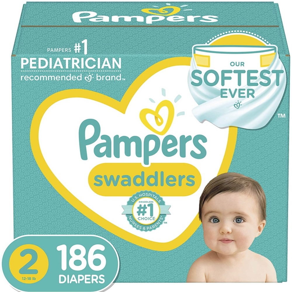 Pampers box of size 2 198 count diapers